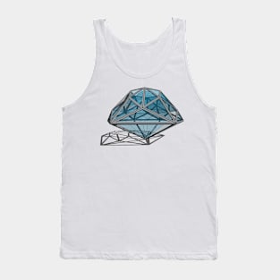 3D crystal Tank Top